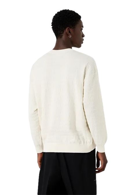 Maglione in cotone jacquard lettering all over EMPORIO ARMANI | Maglie | 3D1MXX 1MQGZ0128